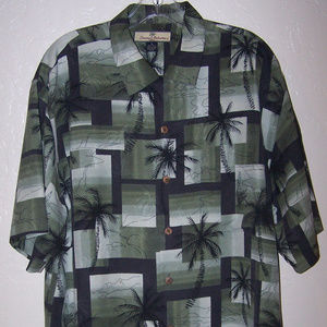 TOMMY BAHAMA 100% SILK HAWAIIAN CAMP SHIRT S3403